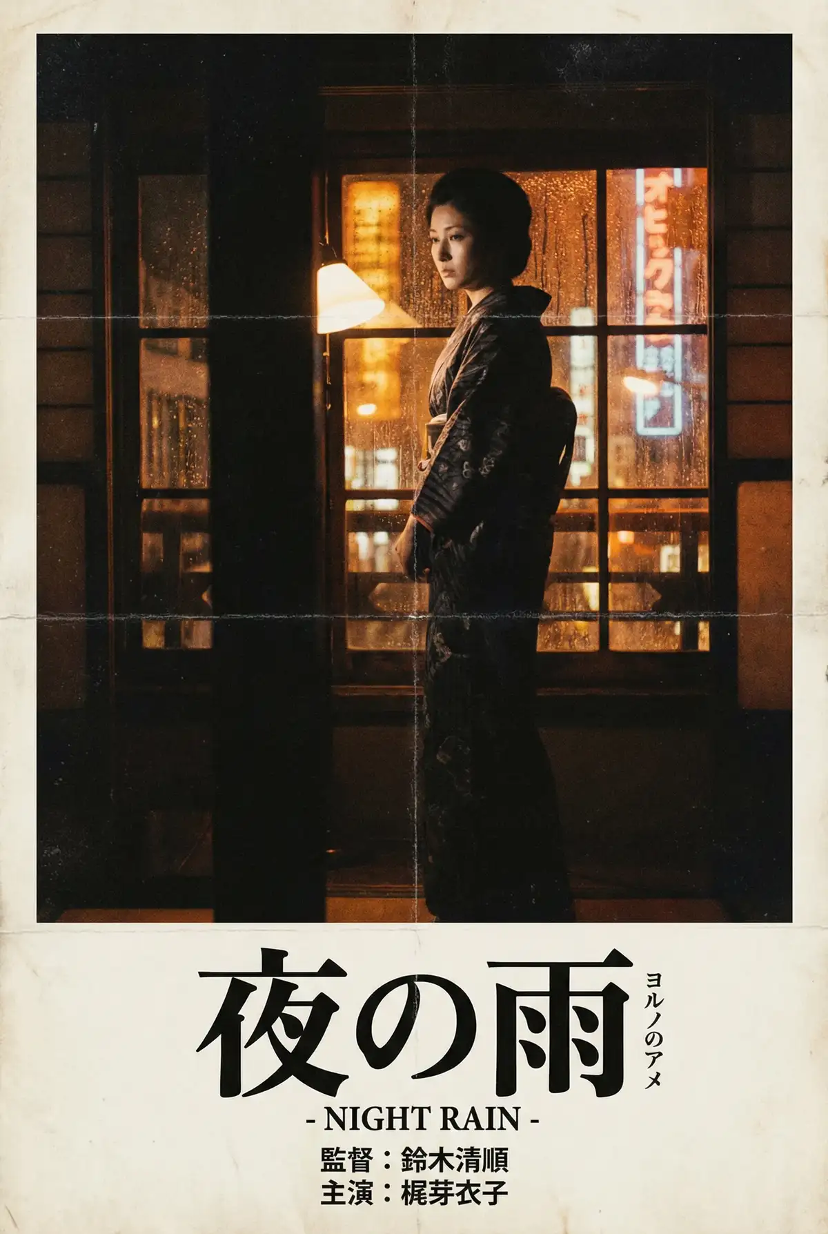 日本伦理电影海报 - 夜之雨，婉儿别闹 馆藏经典