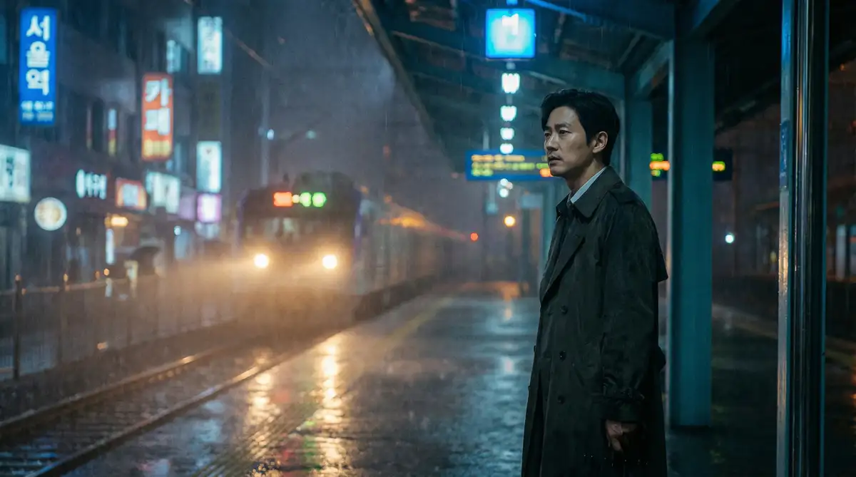 韩国伦理电影经典场景 - 雨夜车站，婉儿别闹 馆藏影像